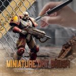 Golden Maple Miniature Paint Brushes Drybrush-10pcs Micro Detail Paint Brush Set, Small Fine Detail Brushes for Acrylic, Watercolors & Paint by Number, Figurine - Image 3