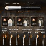 Golden Maple Miniature Paint Brushes Drybrush-10pcs Micro Detail Paint Brush Set, Small Fine Detail Brushes for Acrylic, Watercolors & Paint by Number, Figurine - Image 7