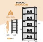 Magshion Display Cabinet with Acrylic Doors, 67.5" Tall, Black | Full 4-Side Transparent Display Case, 5 Tier Curio Cabinet for Collectibles, Books, Figures, Storage Cabinet for Bedroom - Image 3