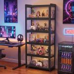 Magshion Display Cabinet with Acrylic Doors, 67.5" Tall, Black | Full 4-Side Transparent Display Case, 5 Tier Curio Cabinet for Collectibles, Books, Figures, Storage Cabinet for Bedroom - Image 5