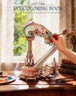 ROKR 3D Wooden Puzzle Harp Music Box, Building Model Kit with Mechanical Movement, Gift for Adults Women, Elegant Home Decor for Desk & Shelf - Image 8