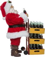 Kurt Adler Coca-Cola Santa with Delivery Cart, 10.5-Inch, Set of 2 | Officially Licensed Christmas Table Piece - Image 4