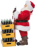 Kurt Adler Coca-Cola Santa with Delivery Cart, 10.5-Inch, Set of 2 | Officially Licensed Christmas Table Piece - Image 5