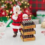 Kurt Adler Coca-Cola Santa with Delivery Cart, 10.5-Inch, Set of 2 | Officially Licensed Christmas Table Piece - Image 7