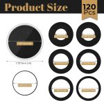 120 Pcs Silver Dollar Coin Holders, Clear Round Plastic Coin Cases with Adjustable Sponge Gasket (17-40mm), Coin Protectors for Collectors, Rare Coins, Black - Image 3