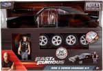 Jada Toys Fast & Furious Dom & Dodge Charger R/T, 1:24 Scale Build n' Collect Die-Cast Model Kit with 2.75" Die-Cast Figure, Black - Image 3