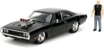 Jada Toys Fast & Furious Dom & Dodge Charger R/T, 1:24 Scale Build n' Collect Die-Cast Model Kit with 2.75" Die-Cast Figure, Black - Image 6