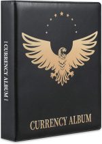 MUDOR Currency Album, 90 Pockets Banknote Collection Book for Bills | Black,Premium PU Dollar Bill Holders for Collectors, Paper Money Sleeves Supplies - Image 3