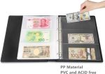 MUDOR Currency Album, 90 Pockets Banknote Collection Book for Bills | Black,Premium PU Dollar Bill Holders for Collectors, Paper Money Sleeves Supplies - Image 4