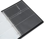 MUDOR Currency Album, 90 Pockets Banknote Collection Book for Bills | Black,Premium PU Dollar Bill Holders for Collectors, Paper Money Sleeves Supplies - Image 6