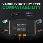 Gens Ace Imars Dual Lipo Charger 15A AC 200W DC 600W RC Charger（Black） - Image 3