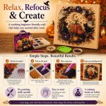 WRSFXV 2026 New Halloween Ghost Pearl Art DIY Kit, Spooky Cute 3D Diamond Painting Crafts for Adults, DIY Fall Home Decor Wall Art, Beginner DIY Seasonal Party Gift (E#) - Image 5
