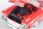 Motor Max 1:24 W/B American Classics 1958 Chevrolet Impala Convertible Diecast Vehicle for unisex-children, Red - Image 6