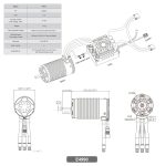 XC E4990 Sensored Brushless Motor for RC Car,3-8S Lipo 1650KV,IP67 Water Proof,Applicable to:1/6 1/7 On-Road,Short Course Monster - Image 3