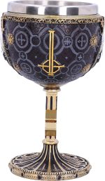Nemesis Now Ghost Papa Emeritus III Gold Goblet, Hand-Painted Resin, Stainless Steel Insert, Officially Licensed Collectible Merchandise - Image 3