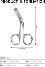 3Pcs Professional Scissor Tweezers with Handles | Stainless Steel, Larger Grabbing Surface Area, Precision Eyebrow Tweezers, for Women and Men Facial Hair, No Hair Breakage - Image 3
