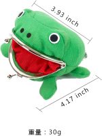 COSTOYFUN Cosplay Anime Frog Plush Coin Purse Exquisite Compact Cute Mini Wallet - Image 4