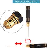 INJORA 7PCS 0.9 1.27 1.3 1.5 2.0 2.5 3.0mm HSS Steel Hex Screwdriver - Image 4