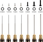 INJORA 7PCS 0.9 1.27 1.3 1.5 2.0 2.5 3.0mm HSS Steel Hex Screwdriver - Image 7