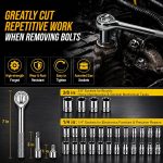 DuraMax 156-Piece Tool Kit for Home - Basic Tool Set with Secure Storage Case, Hammer, Wrench & Socket Sets - Compact Hand Small Tool Box for Auto Repair, Apartment & DIY Projects - Image 9