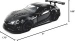 KiNSMART Toyota GR Supra Concept Racing Edition 1/36 Scale Diecast Race Car (Black) - Image 7
