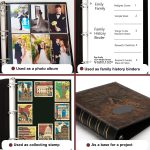 LETVPVOW Vintage Hardback 3 Ring Binder 2 Inch, Professional Leather Binders 2 Inch D Ring, Holds 400 Sheets Capacity 2 Pack - Dark Red - Image 5
