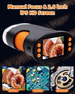 1000X Coin Microscope with Lights, Digital Handheld Coin Magnifier with 8 Adjustable LED Light, Portable Rechargeable Pocket Microscope Compatible with Windows/Mac, Black - Image 5