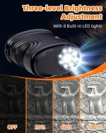 1000X Coin Microscope with Lights, Digital Handheld Coin Magnifier with 8 Adjustable LED Light, Portable Rechargeable Pocket Microscope Compatible with Windows/Mac, Black - Image 6