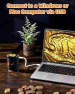 1000X Coin Microscope with Lights, Digital Handheld Coin Magnifier with 8 Adjustable LED Light, Portable Rechargeable Pocket Microscope Compatible with Windows/Mac, Black - Image 9