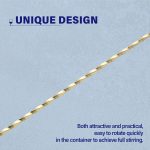 Bar Spoon Cocktail Mixing Stirrers, 2Pcs, 12” Long Handle, Gold | 18/8 Stainless Steel, Long Drink Spoons, for Stirring Coffee & Cocktails - Image 5