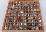 100 Rocks and Minerals Collection in Wooden Box Geology Civil Educational - Image 3