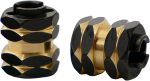 Brass Wheel Hex Hub Extenders for 1/24 RC Crawler, 7mm Wheel Hex Adapter with O-Rings, Weighted Brass Hub Spacers Upgrade Parts, 4PCS (Black & Brass) - Image 5