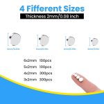 800Pcs Small Magnets,4 Different Sizes Refrigerator Magnet | Tiny Mini Magnets for 3D Printing, Fridge, DIY, Office, Hobbies, Crafts and Science - Image 3