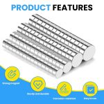 800Pcs Small Magnets,4 Different Sizes Refrigerator Magnet | Tiny Mini Magnets for 3D Printing, Fridge, DIY, Office, Hobbies, Crafts and Science - Image 4