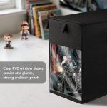 2 Pack Comic Book Storage Box with Lid for Modern Age, Collapsible Magazine Organizer with Clear Window, Heavy Duty Case Container Holder, Black - Image 3