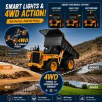Remote Control Dump Truck RC Truck Construction Vehicle Truck Toys with Rechargeable Battery for Toddlers Kids Boys and Girls - Image 9