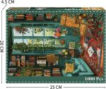 Cozy Study Puzzles for Adults 1000 Pieces, Jigsaw Puzzles for Adults 1000 Piece, Challenging Game Toys, Impossible Puzzle, Family Decoration Puzzle - Image 4
