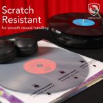 12″ Premium Vinyl Record Inner Sleeves (100 Pack) | Anti-Static HDPE Rice Paper, Durable Clear Acid-Free, Protects from Moisture, Dust & Scratches, Premium LP Covers - Image 4