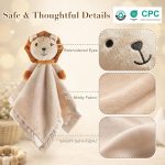 Pro Goleem Lion Security Blanket, Soft Lovey Unisex Lovie Baby Gift for Newborn Boys and Girls Snuggle Toy Stuffed Animal 16 Inch - Image 4