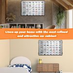 Suzile 1/64 Diecast Acrylic Display Case Car Wall Case Diecast Model Display Clear Wheels Storage Cabinet Car Rack (23.5 x 15 x 2 Inch) - Image 6