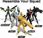 T13 Action Figure,Dummy Robot 13 Action Figure Multi Jointed Desk Display | 3D Printed Action Figure for Patrol Pose,Game Room Decor,Action Setup,Photo Props,Birthday Gifts and Fans - Image 3