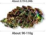 Natural Bismuth Ore, Rainbow Bismuth Metal Crystal, Crystal Gifts, Mineral Specimen, Home Decoration, Approx: 0.19-0.24Ib - Image 3