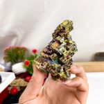 Natural Bismuth Ore, Rainbow Bismuth Metal Crystal, Crystal Gifts, Mineral Specimen, Home Decoration, Approx: 0.19-0.24Ib - Image 4