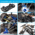 RC Car Repair Work Stand, 1100pcs RC Screw Kit and Vehicle Scale Accessories for Traxxas Axial Redcat Arrma HPI HSP SCX10 RC4WD 1/8 1/10 1/12 1/16 Scale RC Crawler Truck Buggy Car - Image 6