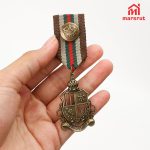 Metal Retro Vintage Medal Badges, Crown Geometric Brooch Pin, Gold Shoulder Pads, For Ribbon, Uniform, Men Costume - Image 9