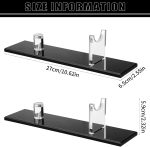 noonebutyou Knife Display Stand, Acrylic Knife Holder for Home Decor (Black Base) - Image 3