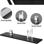 noonebutyou Knife Display Stand, Acrylic Knife Holder for Home Decor (Black Base) - Image 4