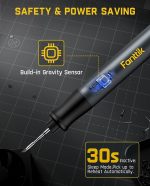 Fanttik T1 Max Soldering Iron Kit, Cordless Soldering Iron | 7s Fast Heating(390°F-840℉), Auto Sleep, 4 Pcs Soldering Tips(C210), 360° Swivel Stand, Soldering Iron for Precision Repair - Image 8
