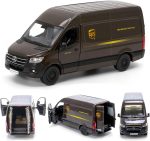 KiNSMART - UPS Mercedes-Benz Sprinter + United States Postal Mail Truck Grumman LLV 5 Inch Die Cast Metal Model Toy Van & Trucks SetOf2 - Image 3