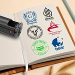 Custom Logo Stamps Self Inking - Personalized Business Logo Text Stamp - Personalized Image Self-Inking Stamper for Office - 4 Sizes - 5 Ink Color Options (Logo) - Image 5